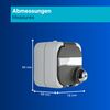 REV Ritter 0510224555 AquaTop surface mounted socket with lock, grey.