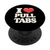 I Love Pull Tab Midwest Gambling Ticket Bingo Gamblers PopSockets Standard PopGrip