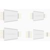 Litcessory V3 to V4 Lightstrip Adapter for Philips Hue Lightstrip Plus (4 Pack, White)
