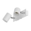 ledscom.de Wall lamp WAIKA, 2-Light, Switch, White matt, Angular, 2X GU10 max. 60W