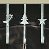 Christmas Over Door Wreath Hanger Hook with Silver Tree Design