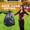 Plasticplace 95-96 Gallon Garbage Can Liners │ 2 Mil │ Black Heavy Duty