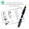 Mast P10 Tattoo Machine Pen Rotary Tattoo Pen Microblading Pen Style for Eyebrow Lips Eyeliner Tattoo Gray