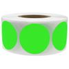 Fluorescent Green Color Coding Dot Labels 25.4 mm 1 Inch Round 500 Count
