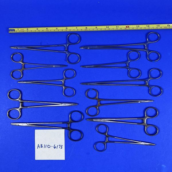 Surgical Needle Holding Forceps Mixed Lot of 11 Unbranded