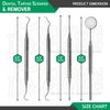 4 Pcs Dental Tartar Scraper & Remover Set Dentist Instruments for Plaque Removal