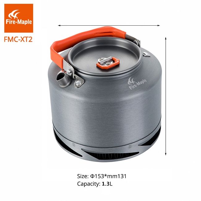 1.3L Camping Water Kettle Aluminum Alloy Teapot Coffee Pot Backpacking  Outdoor Tea Kettle with Bag