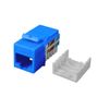 Cat5e Keystone Jack Insert, Blue, 10-Pack