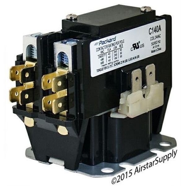 Packard C140A 1 Pole 40 Amp Contactor 24 Volt Coil Contactor