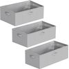 3 Pack 10" High under Bed Storage Containers, Large Underbed Storage Organizer B