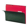 Smead Interior File Folder, 1/3-Cut Tab, Letter Size, Red, 100 per Box (10267)