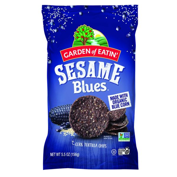 Garden of Eatin' Tortilla Chips, Sesame Blues, 5.5 oz. (Pack of 12)