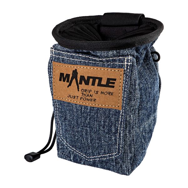 Mantle - Chalkbag Kreidebeutel in Jeans dunkel für Kletterkreide zum Bouldern und Klettern