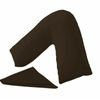 HoitoDeals Chocolate V-Shaped Pillow Cushion For Head, Neck, Back Support With Pillow Case (1Pcs)