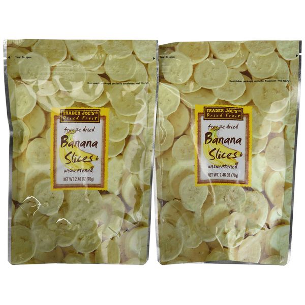 Trader Joe's Freeze Dried Bananas (2 Pack)