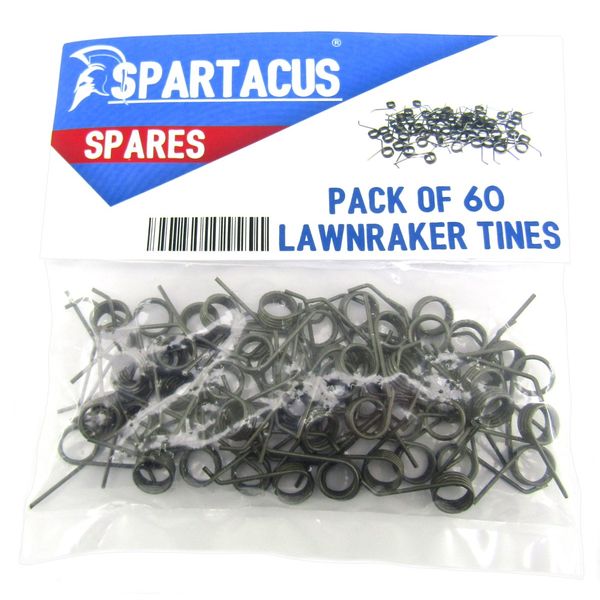 Spartacus 60 x Replacement Lawn Raker Scarifier Tines Tynes For Black & Decker LR400 GD200 Lawnraker Scarifier