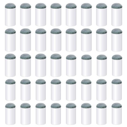 Pengxiaomei 40pcs Slip On Pool Cue Tips, 2 Sizes Billiard Cue Tips Slip-On Cue Tip Pool Cue Tips Replacement Kit (12mm/13mm, Each Size 20pcs)