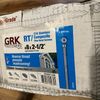 (100) GRK 8 x 2-1/2″ 316 Stainless Finish Trim Deck Screws Reverse Thread 45079