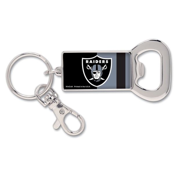 NFL Bottle Opener Key Ring Oakland Raiders