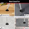 Door Security Bar Heavy Duty Door Jammer Security Bar Adjustable Sliding Door