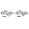 Kitchen Cupboard Door Hinge Repair KIT Includes 4 Plates and Fixing Screws x4 - Silver