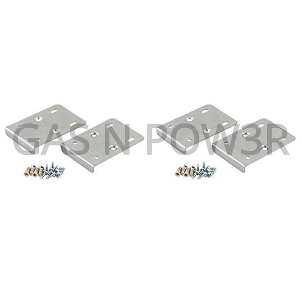 Kitchen Cupboard Door Hinge Repair KIT Includes 4 Plates and Fixing Screws x4 - Silver