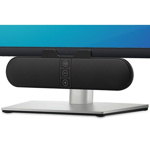 Computer Speakers for Desktop PC Monitor, USB Plug-in, Wired, Computer Soundbar for PC, Laptop Speakers with Adaptive-Channel-Switching, Loud Sound, Deep Bass, USB C Adapter, Easy to Clip on Monitor