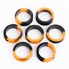 Custom Plugs Marble Orange & Black Silicone Ear Tunnel (20mm)