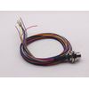 Elecbee M12 Assembly Cable Screw Mounting M16 Thread with Wire AWG26 1M Shield (A Code 12 Pin Female Back Mount)