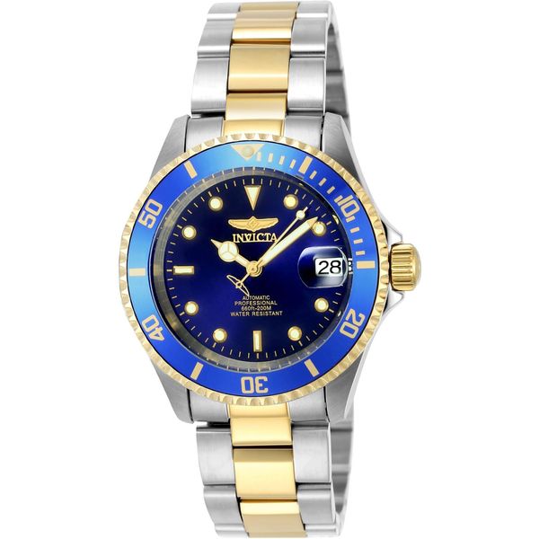 Invicta Pro Diver Stainless Steel Men's Automatic Watch, Two tone / Blue - 40mm