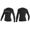 O'Neill Women's Basic Skins Long Sleeve Rash Guard - Black, M