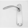 KOOPLES HARDWARE Farfalla Lever on Backplate Latch 180x41mm, Pair (Satin Chrome)