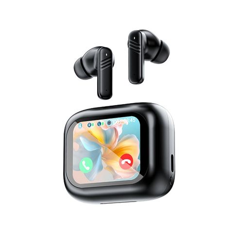 Active Noise Cancelling Earbuds ANC with Smart Touch Screen, Blue Tooth Ear Buds Earphones for iPhone Android TWS True Wireless Bluetooth Earbuds, Sports Workout Gym Running In Ear Headphones for Men