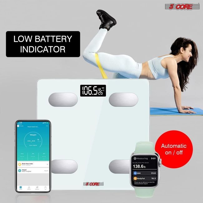  5 Core Smart Digital Bathroom Weighing Scale with Body