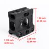 GLECTICAL Red Dot Sight Riser Mount 2″ Height Picatinny Riser Optic Mount for T1 T2 H1 H2 M5