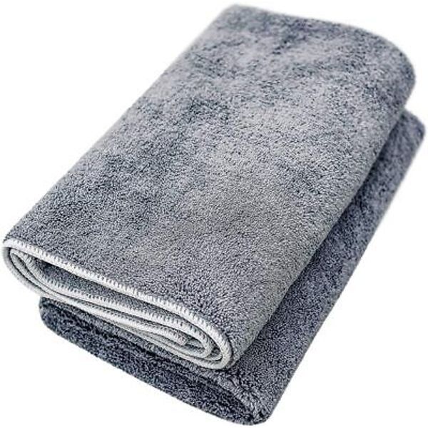 Microfiber Pet Bath Towel, 2-Pack, Ultra-Absorbent, Double 90x60, Stone