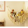 Stuffed Animal Storage Hammock with LED Light Jumbo Wall Corner Organizer