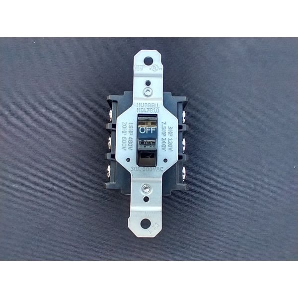 power motor switch hubbell hbl7810 30A 600VAC