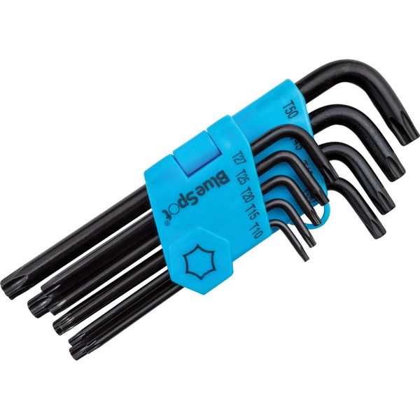 Blue Spot Tools Tools 15305 9PCE Long Arm Torx Key Set (T10-T50)