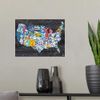 CANVAS ON DEMAND USA License Plate Map Wall Decal, Car Artwork