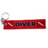Scuba Diving Diver Key Chain Banner KeyChain Red New