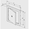 Access Panel 150 x 150 mm (6 x 6 Inch) White ASA Plastic
