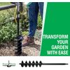 Power Planter Bulb Auger- 4"x28" Drill Bit Heavy Duty Tip W/ Replaceable parts