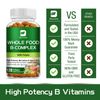 Vitamin B Complex Capsules B1,B2,B3,B5,B6,B7,B9,B12,Immune Support - 120Pills