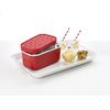 Lekue Ice Box Container with Cover, Red