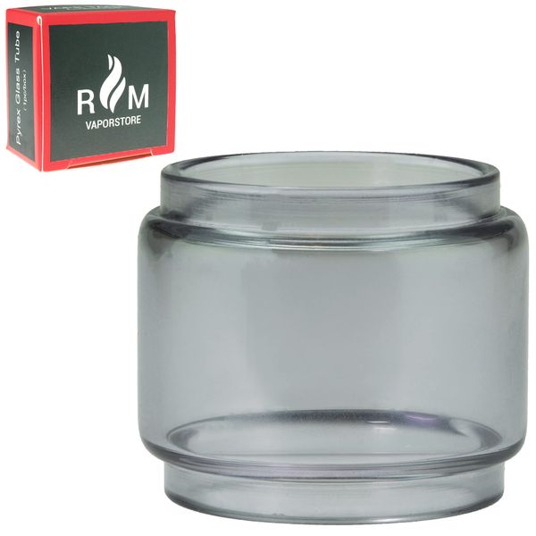 Rmvaporstore Replacement Bubble Glass for Smok TFV12 Prince/Stick P25/Stick Prince/X-Priv Tank 1 Pack (Black)