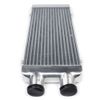 3" Universal Polished Intercooler Same Single Side Inlet & Outlet Aluminum
