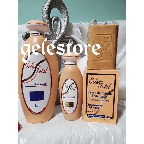 Eclat total light and moisturizing body lotion,serum + soap set 💯 AUTHENTIC!!!!