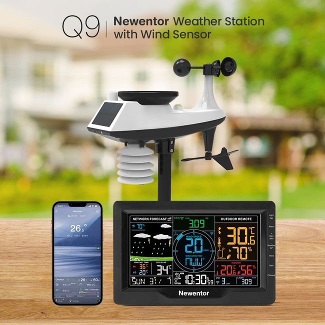 Newentor Q5 Weather Station Wireless Digital Indoor Outdoor
