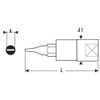 'EXPERT E030910 Bit Socket 3/8 Slotted Head Cone Point Set/Grub Screws: 7 mm